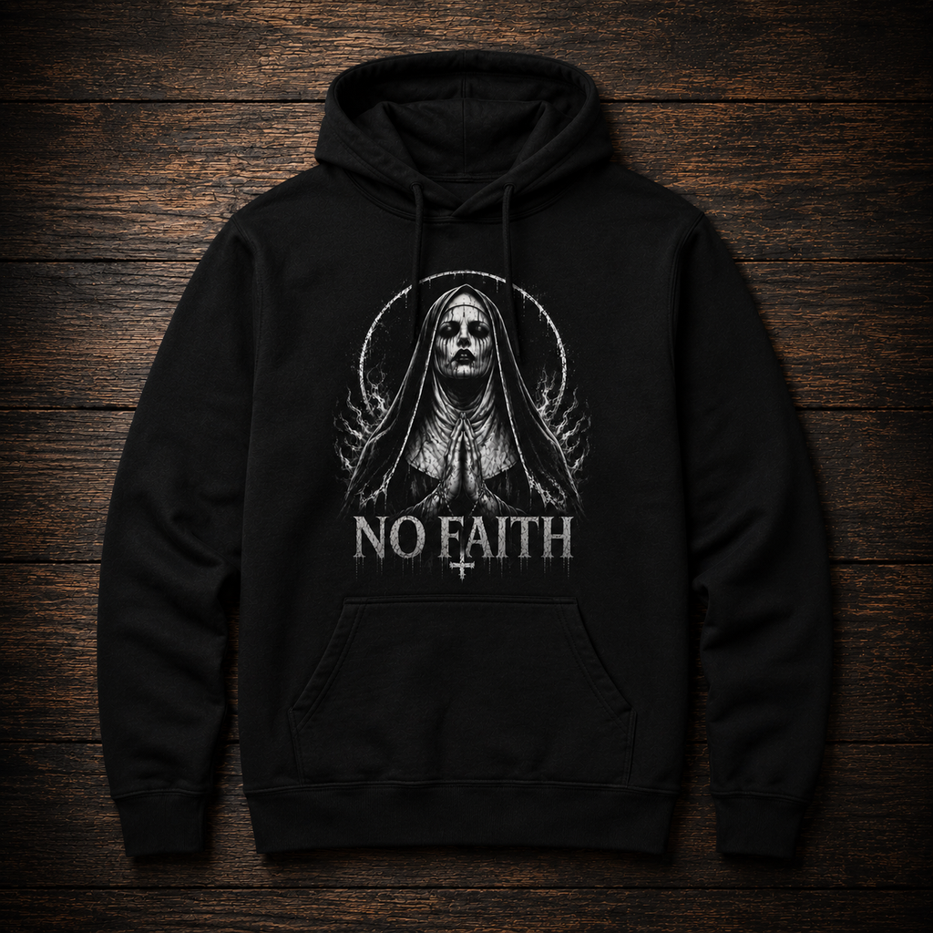 No Faith Hooded Sweatshirt