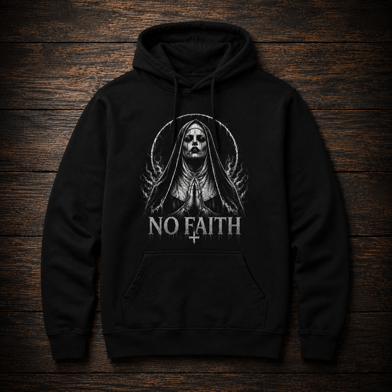 No Faith Hooded Sweatshirt