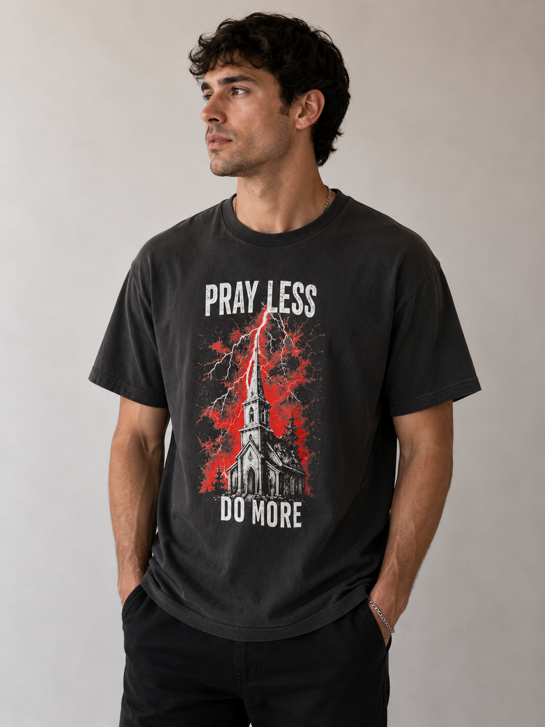 Pray Less Men's Tee